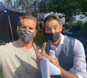 Stephen Huszar Instagram - Join us tonight for the season finale of #chesapeakeshores on @hallmarkchannel! Some fun BTS shots with our awesome crew & cast. Love you all 🙌🏽❤️
