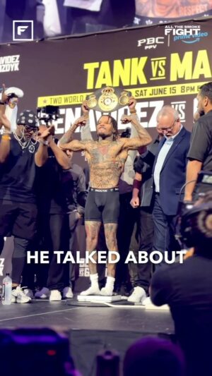 Stephen Jackson Instagram - Tank says he’s willing to return the favor and be the co-main event on a future @benavidez300 PPV card 🤝 #DavisMartin 

#GervontaDavis #DavidBenavidez