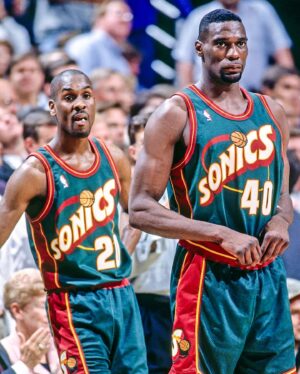 Stephen Jackson Instagram - GP and Reign ⚡️

If @therealshawnkemp40 could change one thing about his career, it would be playing with Gary Payton longer. 

Full episode out now. 

🎥NBA