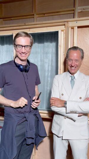 Stephen Merchant Instagram - The ever charming @richard.e.grant is back for #TheOutlaws S3.