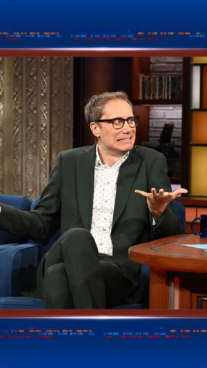 Stephen Merchant Instagram - @stephenmerchant’s first Thanksgiving dinner was hosted by this surprise rock and roll legend.

#Colbert