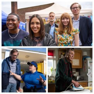 Stephen Merchant Instagram - The Outlaws has everything you want from a TV show: laughs, thrills and Christopher Walken ironing. Season Two starts tonight, BBC One, 9pm and @bbciplayer.