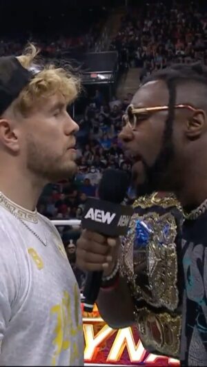 Stephon Strickland Instagram - It’s time for the face to face between AEW World Champion @swerveconfident & AEW International Champion @willospreay! Watch #AEWDynamite LIVE on TBS!