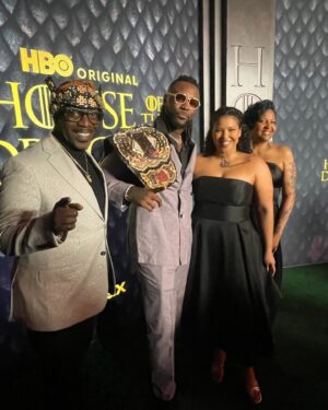 Stephon Strickland Instagram - #AEW World Champion @swerveconfident, former @TBSNetwork Champion @willowwrestles and @PrinceKingNana are representing AEW on the Green Carpet for the ‘HOUSE OF THE DRAGON’ Season 2 premiere.

Season 2 of the HBO Original Series #HouseoftheDragon premieres June 16 on @StreamOnMax

#HOTDS2