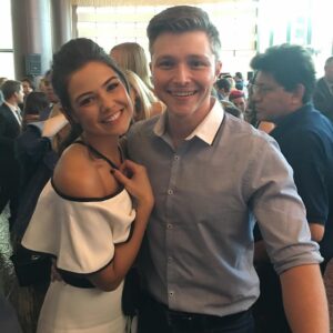 Sterling Knight Instagram - Look who I ran into tonight! So great seeing you @thedaniellecampbell keep it up girl