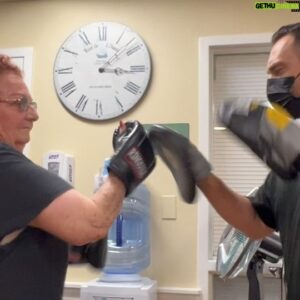 Steve Blum Instagram - My Mom kicks ass.  Literally.