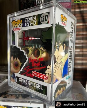 Steve Blum Instagram - Today's #fanartfriday features a painted #cowboybebop #spikespiegel #funkopop from @austinhorton98 
 • Posted @withregram •
@blumspew #steveblumfanart love meeting you and can’t wait to meet u again in Florida hopefully soon the fire 🔥 artists is @dead_sector_creations