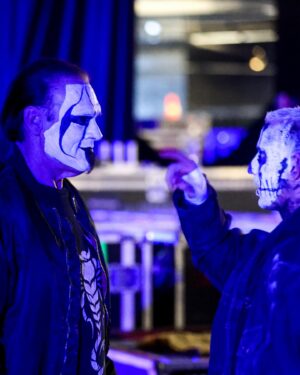Steve Borden Instagram - Best tag-team partner I ever had. Thank you, @darbyallin! #andstill #undefeated #aew 🛹🦂