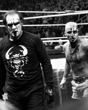 Steve Borden Instagram - Best tag-team partner I ever had. Thank you, @darbyallin! #andstill #undefeated #aew 🛹🦂