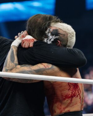 Steve Borden Instagram - Best tag-team partner I ever had. Thank you, @darbyallin! #andstill #undefeated #aew 🛹🦂