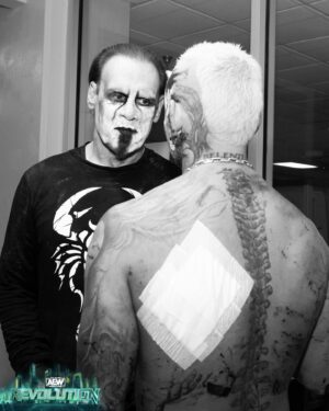 Steve Borden Instagram - Best tag-team partner I ever had. Thank you, @darbyallin! #andstill #undefeated #aew 🛹🦂