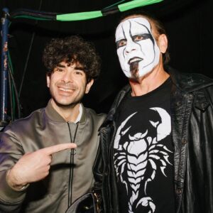 Steve Borden Instagram - Still on cloud nine from last Sunday. But it would not have been possible without @tonyrkhan. Thank you for the last three-plus years, for your friendship… for everything. Thank you Tony!

#AEW 👊🏼🦂 #AEWRevolution