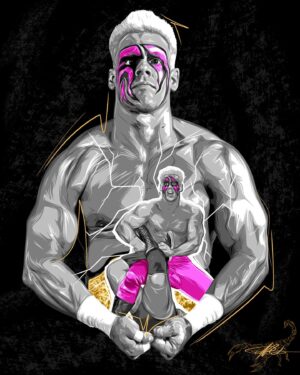 Steve Borden Instagram - Congratulations to “The Icon,” @stinger on a legendary career! 

#DarkWingArt #AEWRevolution