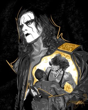 Steve Borden Instagram - Congratulations to “The Icon,” @stinger on a legendary career! 

#DarkWingArt #AEWRevolution