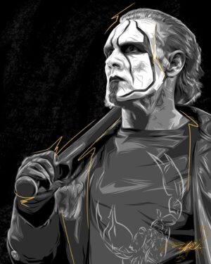 Steve Borden Instagram - Congratulations to “The Icon,” @stinger on a legendary career! 

#DarkWingArt #AEWRevolution