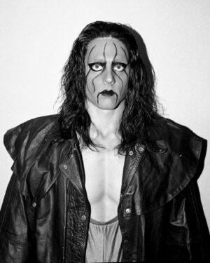 Steve Borden Instagram - THE ICON
🦂🦂🦂
One week removed from the final match of The Icon, Sting.  Portraits of Sting, Darby, Steven & Garrett prior to their match at Revolution.  The last slide is a portrait of sting following his final professional wrestling match. 
Thank you Sting.