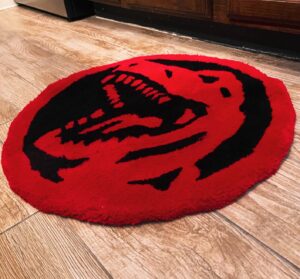 Steve Cardenas Instagram - So at my event at @ziacomics yesterday, someone brought me the most 🔥 gift!  A custom handmade Tyranno Coin bath mat.  I will try to find out who made this and let you all know in case you want one too!  Anyway, thank you mystery person for this awesome gift!