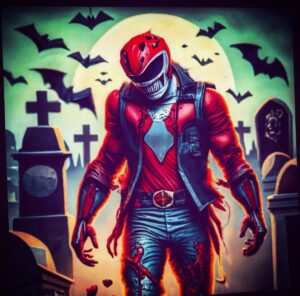 Steve Cardenas Instagram - Oh no!  Rocky became a zombie!  Happy Halloween everyone! Hope you all have a Morphenomenally Spooky day!  AI generated by @stevecardenaspr