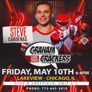 Steve Cardenas Instagram - Join me in Chicago area May 10-11 at Graham Crackers Comics in Chicago Lakeview and Naperville!! Friday in lakeview from 6-8pm and Saturday from 12-2pm in Naperville.  For those who missed me at C2E2 cuz I couldn’t attend I’ll See y’all soon!  Don’t forget