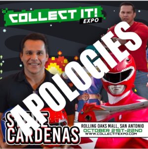 Steve Cardenas Instagram - Hey San Antonio fans.  I want to apologize about the mixup today about the signing.  I had only planned on signing yesterday for Collect It Expo and I know some of you came out today and were disappointed.  I’m so sorry.  Im hoping I can get locked in for the  Morphenomenal Expo event in San Antonio early next year and I’ll will make it up to all of you who missed me today.  So if any of you know the people who run Morphenomenal Expo reach out to them and request me personally so we can get their attention.  Anyone who missed me today will get a certificate for discount next time I return to SA.  Thank you as always for your continued support guys!  Means the world to me. ❤️