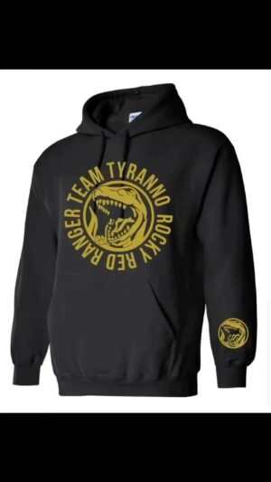 Steve Cardenas Instagram - The new #teamtyranno #powerrangers #redpowerranger pullover hoodies are officially here at Suciowear! Click on the link to buy direct! Only $35 through the month of November!⚡️⚡️⚡️ @stevecardenaspr