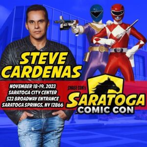 Steve Cardenas Instagram - I know I’m a little indifferent about Rocky Zeo Blue pointing his blaster at my head but either way I’ll be in Saratoga NY this weekend for Saratoga Comic Con so I hope to see you there too.