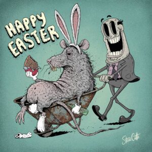 Steve Cutts Instagram - Happy Easter everyone! #easter #illustration #stevecutts