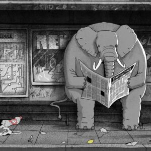 Steve Cutts Instagram - Wishing everyone a happy 2020 🍾 Here's a new Vid 'The Turning Point' 🌎 link to vid in bio #climatechange #globalwarming #plasticwaste #pollution #ocean #savetheplanet  #extinction #stevecutts #animation