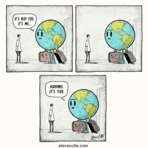 Steve Cutts Instagram - Happy Earth Day 2019 🌎 #earthday #climatechange #earth #illustration #stevecutts #savetheplanet
