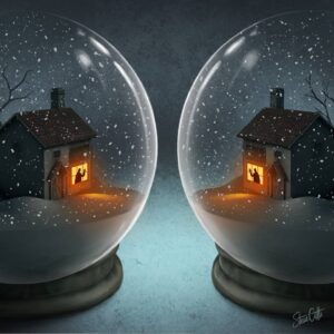 Steve Cutts Instagram - Wishing you all a Merry Christmas, and hopefully a better 2021!
.
.
.
#christmas #merrychristmas #snowglobe #coronavirus #covid #lockdown #covıd19 #staysafe #isolation #socialdistance #socialdistancing2020 #illustration #art #stevecutts #drawing
