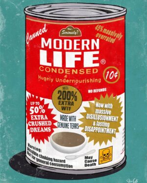Steve Cutts Instagram - Canned Life #art #illustration #stevecutts #modernlife