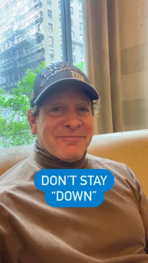 Steve Guttenberg Instagram - You don’t have to stay “down”; be positive, make things better, and keep going 💪