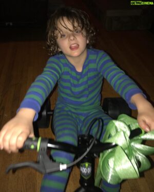Steve Lukather Instagram - Happy 9th Birthday to my most awesome son Bodhi!
6am with his new bike ..