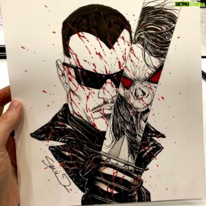 Steve McNiven Instagram - Here’s a con sketch I did last year that I forgot to post! Still can’t show what I’m working on at the moment so this will have to stand in. #consketch #blade #morbius #marvelcomics #stevemcniven