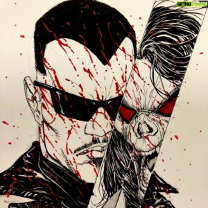 Steve McNiven Instagram - Here’s a con sketch I did last year that I forgot to post! Still can’t show what I’m working on at the moment so this will have to stand in. #consketch #blade #morbius #marvelcomics #stevemcniven