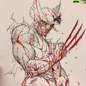 Steve McNiven Instagram - Wolverine commission from Montreal comic con! Fun show, beautiful city #montrealcomiccon #comiccommission #sketchart #wolverine #bub #stevemcniven