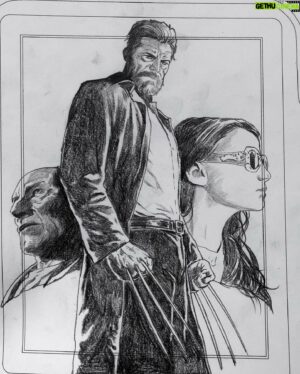 Steve McNiven Instagram - Here’s a couple more rough concept sketches I did for the Logan Steel box thing! I hope you are enjoying free comic book day everyone! #loganmovie #steelboxart #pencildrawing #wolverine #x23 #stevemcniven