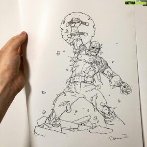 Steve McNiven Instagram - More art to send to @felixcomicart ! #originalcomicart #drdoom #amazingspiderman #captainamerica #stevemcniven
