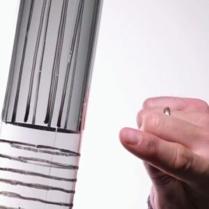 Steve Mould Instagram - This is a phenomenon of polarised light. Two filters lining the tube are at right angles to each other. There is not a clear disk in the middle!
#science #interestingfacts #sciencefacts