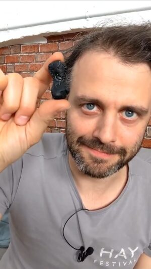 Steve Mould Instagram - Did you know this type of rock is called "tektite"? Well, it forms in mid-air! How cool is that?