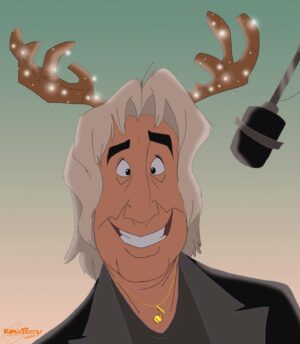 Steve Perry Instagram - I’d like to thank Theo for his artistic versions of my sketches… He draws a lot like I do! (heehee)
-Steve Perry

#maybethisyear #steveperry #christmas #animation