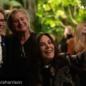 Steve Perry Instagram - Olivia read a collection of poems from her new book, “Came the Lightening” Twenty Poems for George.
What a night !
-Steve Perry 

@oliviaharrison @georgeharrisonofficial