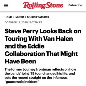 Steve Perry Instagram - Some of my memories of Eddie. Link in bio.