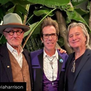 Steve Perry Instagram - Olivia read a collection of poems from her new book, “Came the Lightening” Twenty Poems for George.
What a night !
-Steve Perry 

@oliviaharrison @georgeharrisonofficial