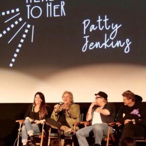 Steve Perry Instagram - I just had the pleasure of being on the 20th anniversary screening and Q&A panel of the Patty Jenkins film “MONSTER” - Patty is a brilliant Director/Writer and a cherished friend of mine.
If you have not seen this timeless film - check it out !
-Sincerely, Steve Perry

l to r: Patty Jenkins (writer/director), SP (music consultant), Brad Wyman (producer), Don Kushner (producer)

📷: jordarnarts
