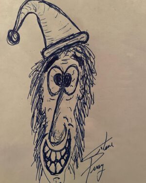 Steve Perry Instagram - Here’s another one of my sketches because,
“Maybe This Year one NEW SP original Holiday song, plus one more, could be coming!”
-Sincerely, Steve Perry

#christmasmusic #santa #steveperry #maybethisyear