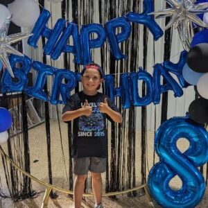 Steve Trevino Instagram - He's 8! We had the best time celebrating our not so Little Man. To say this mama is proud of the young man he is becoming is an understatement. Garrett you make me want to be better and I can't wait to witness all the goodness you'll do.
 Happy Birthday, Son. I love you more than you'll ever know. 

 #levelup #gamerparty #birthdayboy #happybirthday #partyinspo