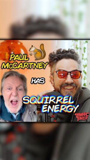 Steve Zaragoza Instagram - No one’s had a more impressive thank Sir  Paul McMartney. He used to be a squirrel. 

#dynamicbanter #beatles #spells #squirrel #fournier #rockandrollhalloffame