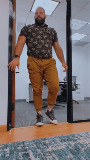 Steven Instagram - Working alone in your office be like… #backintheoffice #workingalone #worklife #musclebear #gay #lgbt #pride