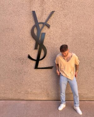 Steven Bachelard Instagram - Model Y.S.L #yvessaintlaurent